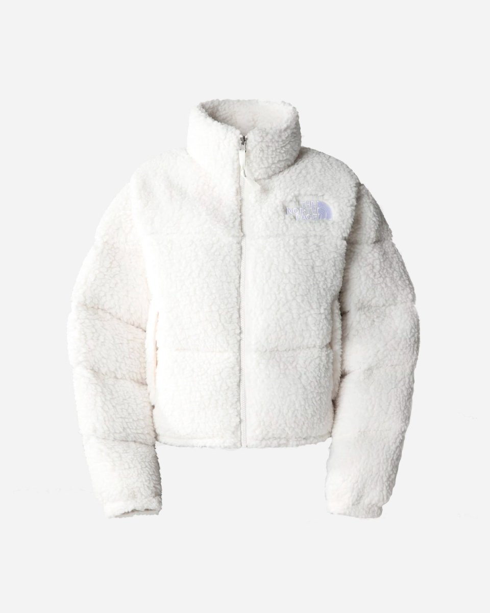 W Nuptse Jacke mit hohem Flor Gardenia White