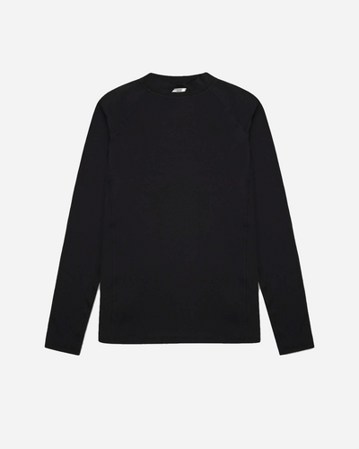 Men's Mock Neck Base Layer - Black Onyx