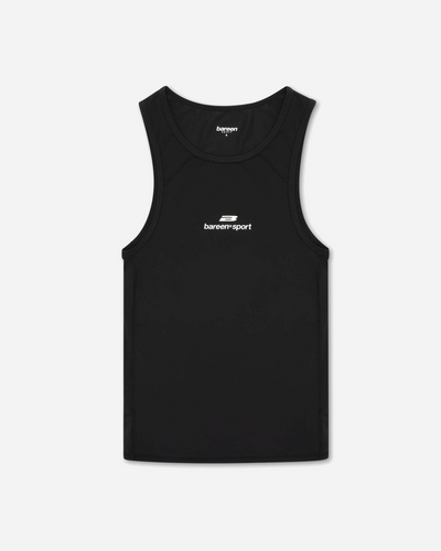 Wmns Stretch Racer Tank Top - Black Onyx