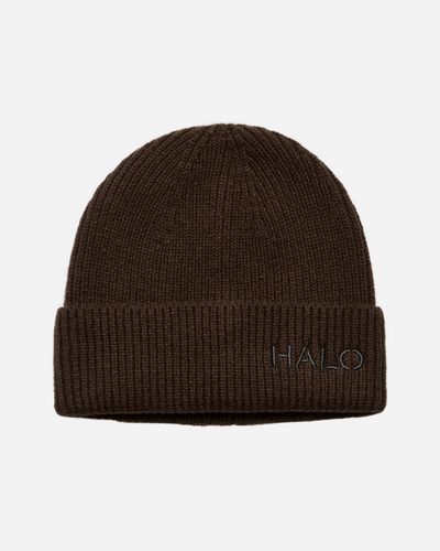 Halo Wool Rib Beanie - Bracken