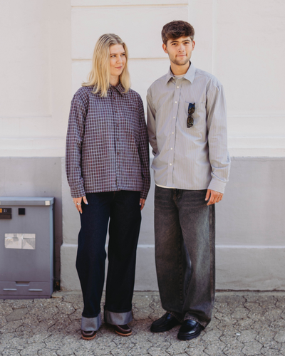 Noel Fold Jeans - Raw Blue