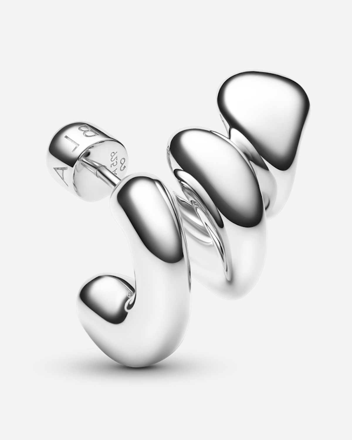 Coil Crawler Earring Left  - Silver