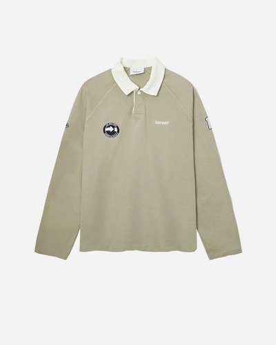 Oversized Polo Long Sleeve - Laurel Oak