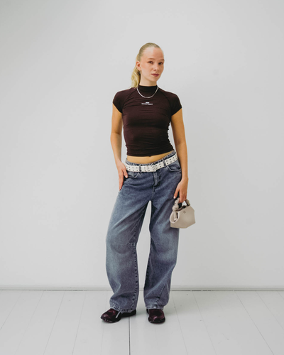 Double Eyelet Belt - Egret