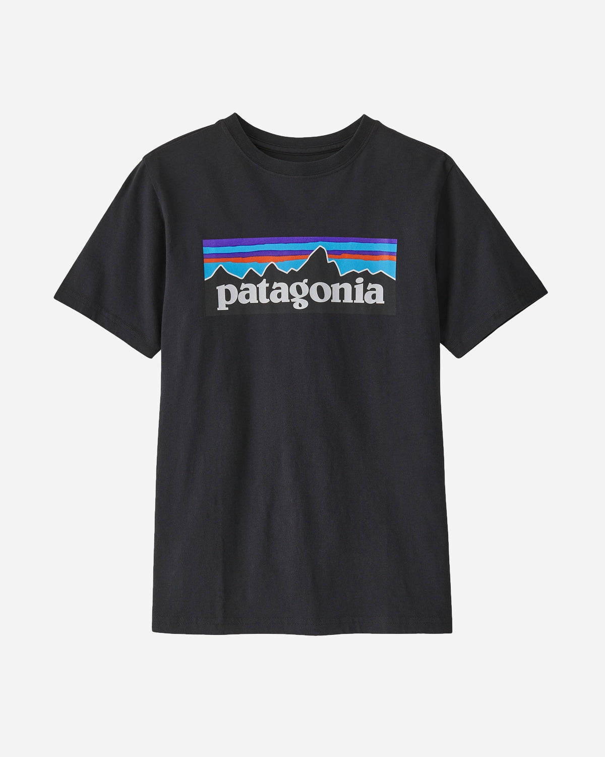 Teens Regenerative Organic Certified Cotton P-6 Logo T-Shirt - Ink Black