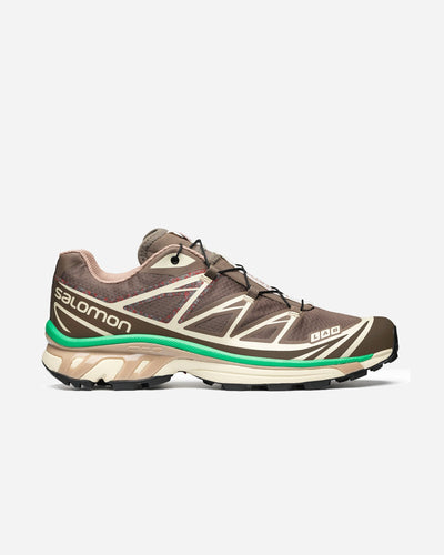 XT-6 Mindful - Falcon/Almond Milk/Bright Green