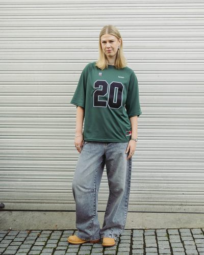 TwoLayer Oversized Mesh TShirt - Trekking Green