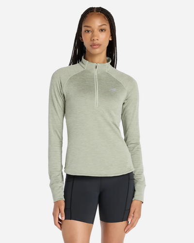 Athletics Heat Grid 1/2 Zip - Garter Snake Heather