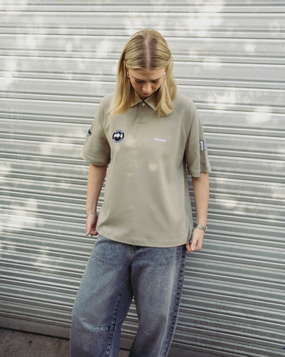 Oversized Polo Short Sleeve - Laurel Oak