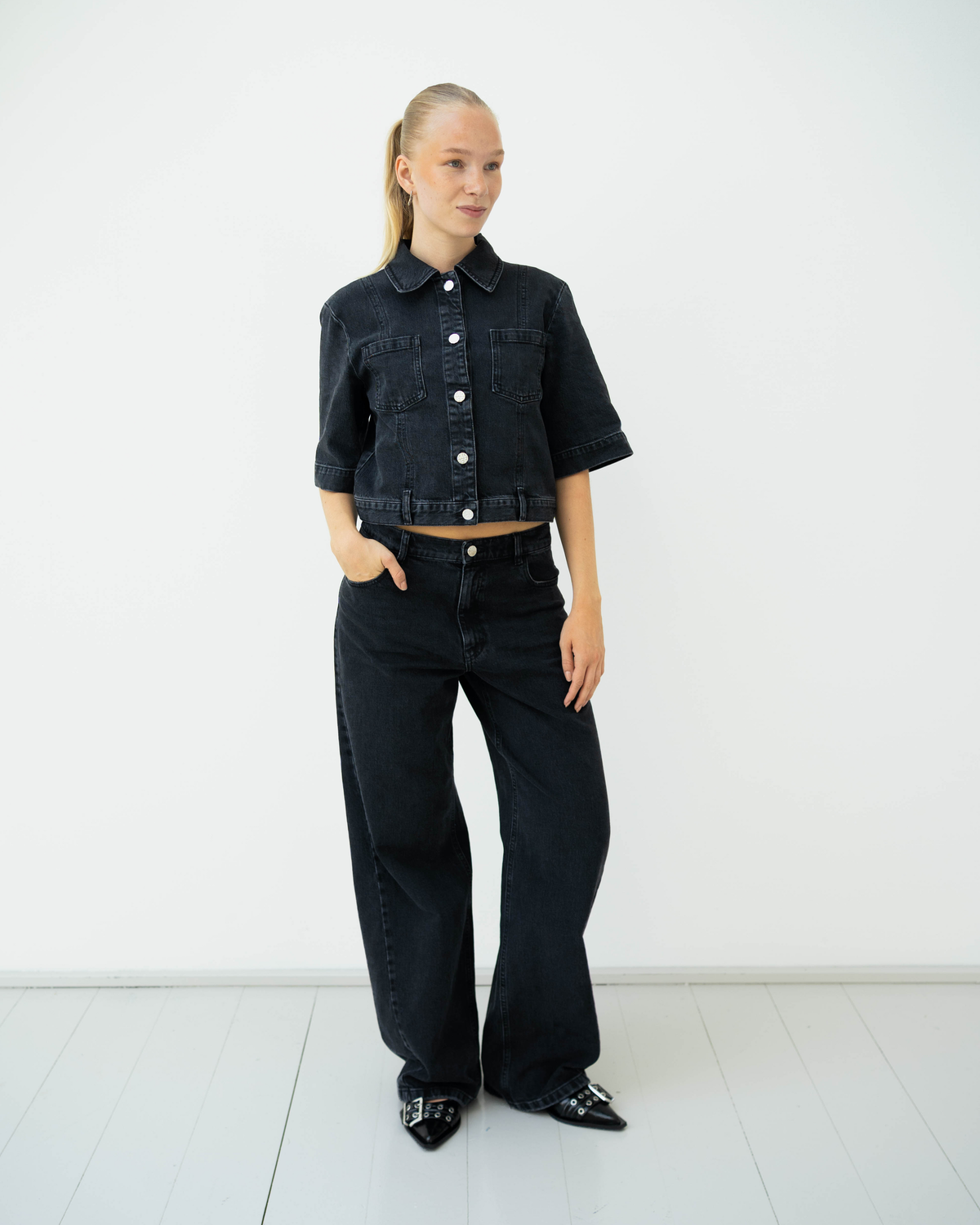 NO 03 - Black Washed Denim