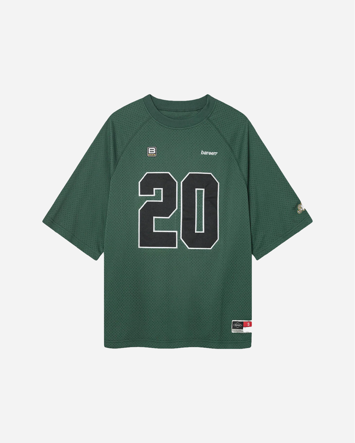 TwoLayer Oversized Mesh TShirt - Trekking Green
