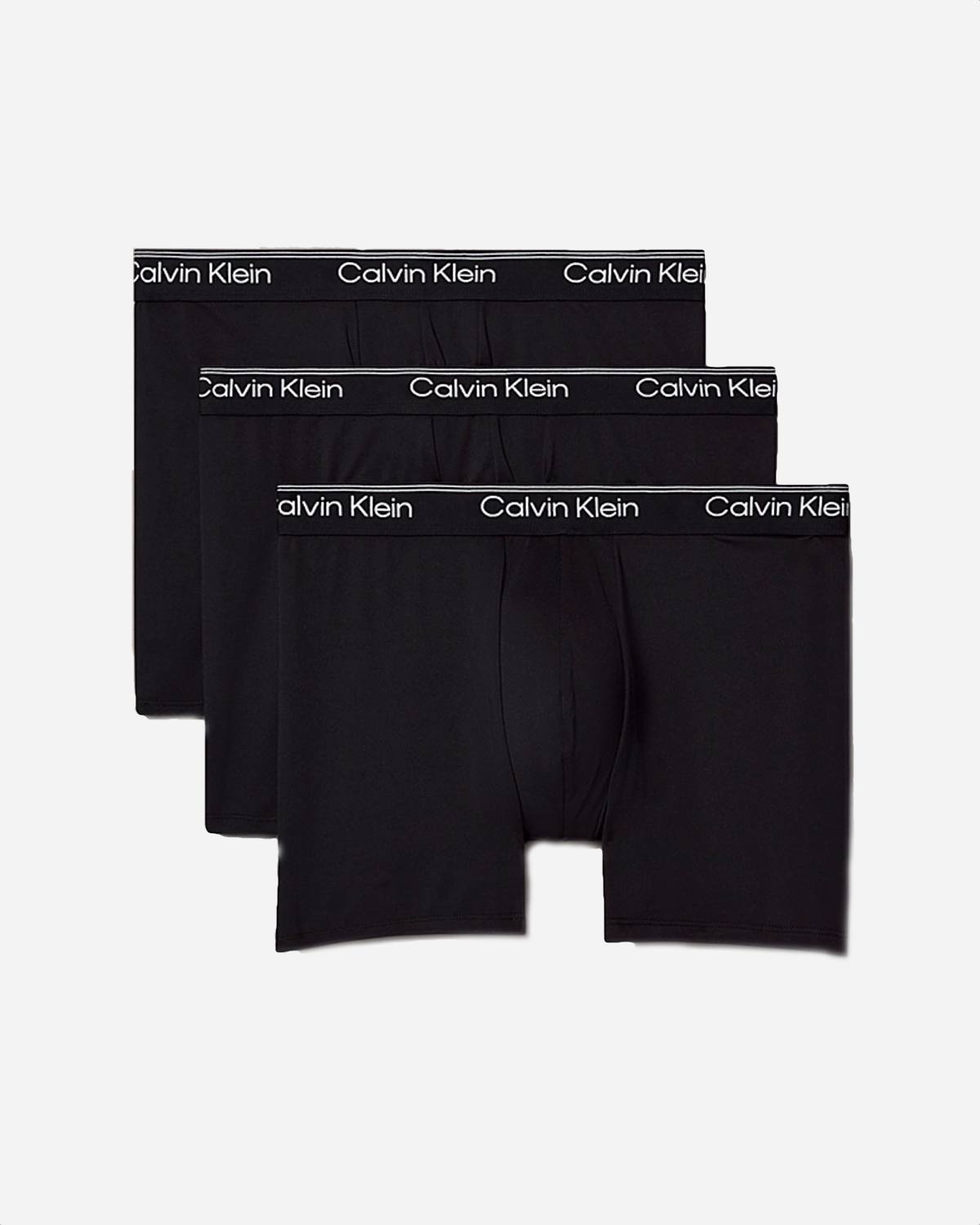 3 Pack Boxer Briefs / Microfibre Stretch - Black