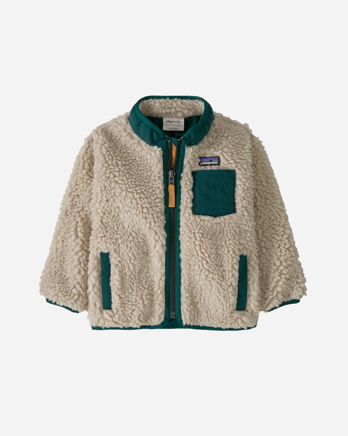 Baby Retro-X Jkt - Natural w/Cascade Green