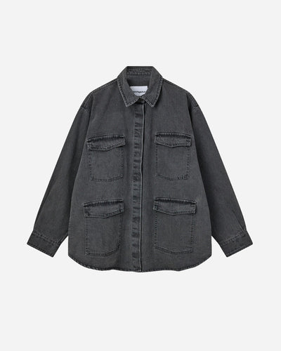 Classic Jeans Shirt - Washed Black