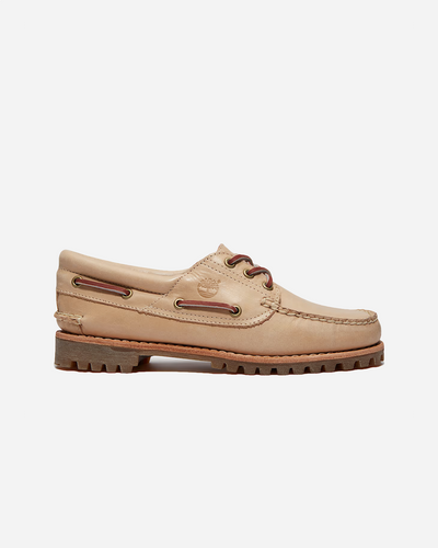 Nore Boat Shoe - Beige Full Grain