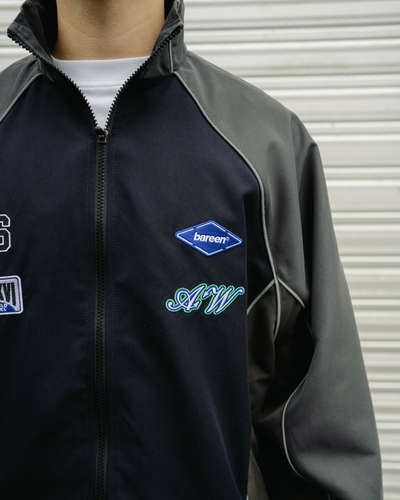 Oversized Track Jacket - TwoTone / Meteorite