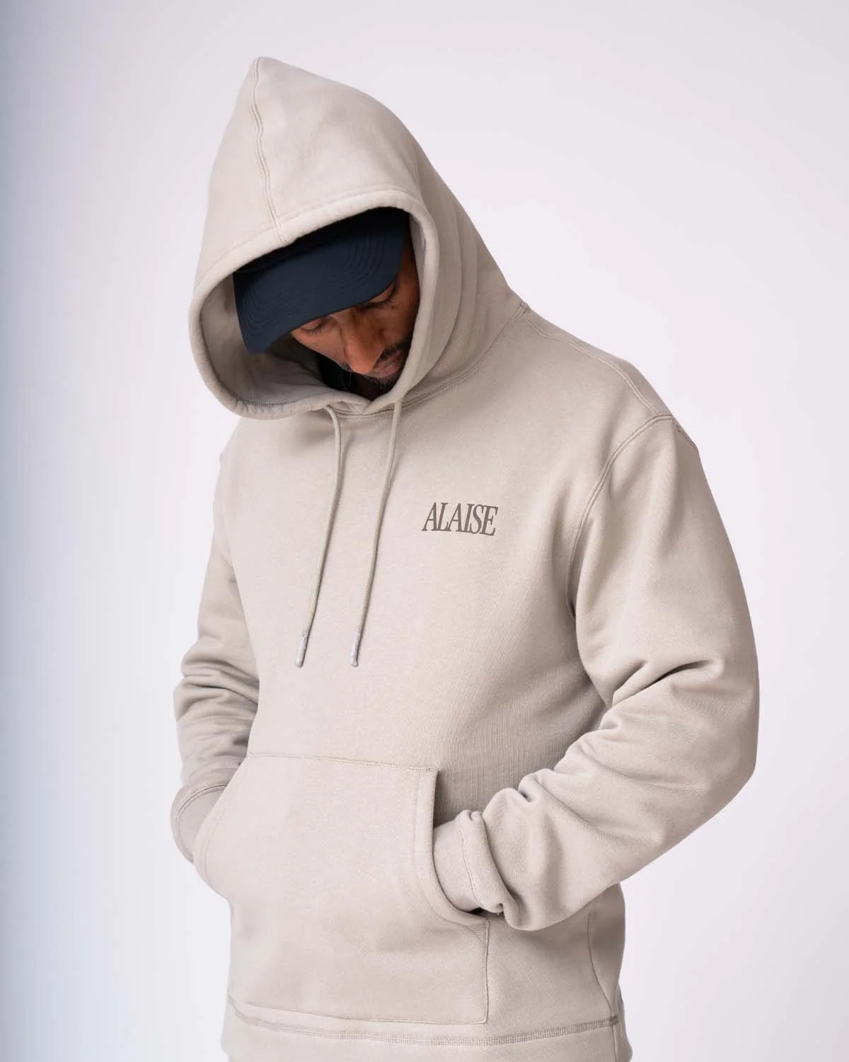 Cotton Hoodie - Beige