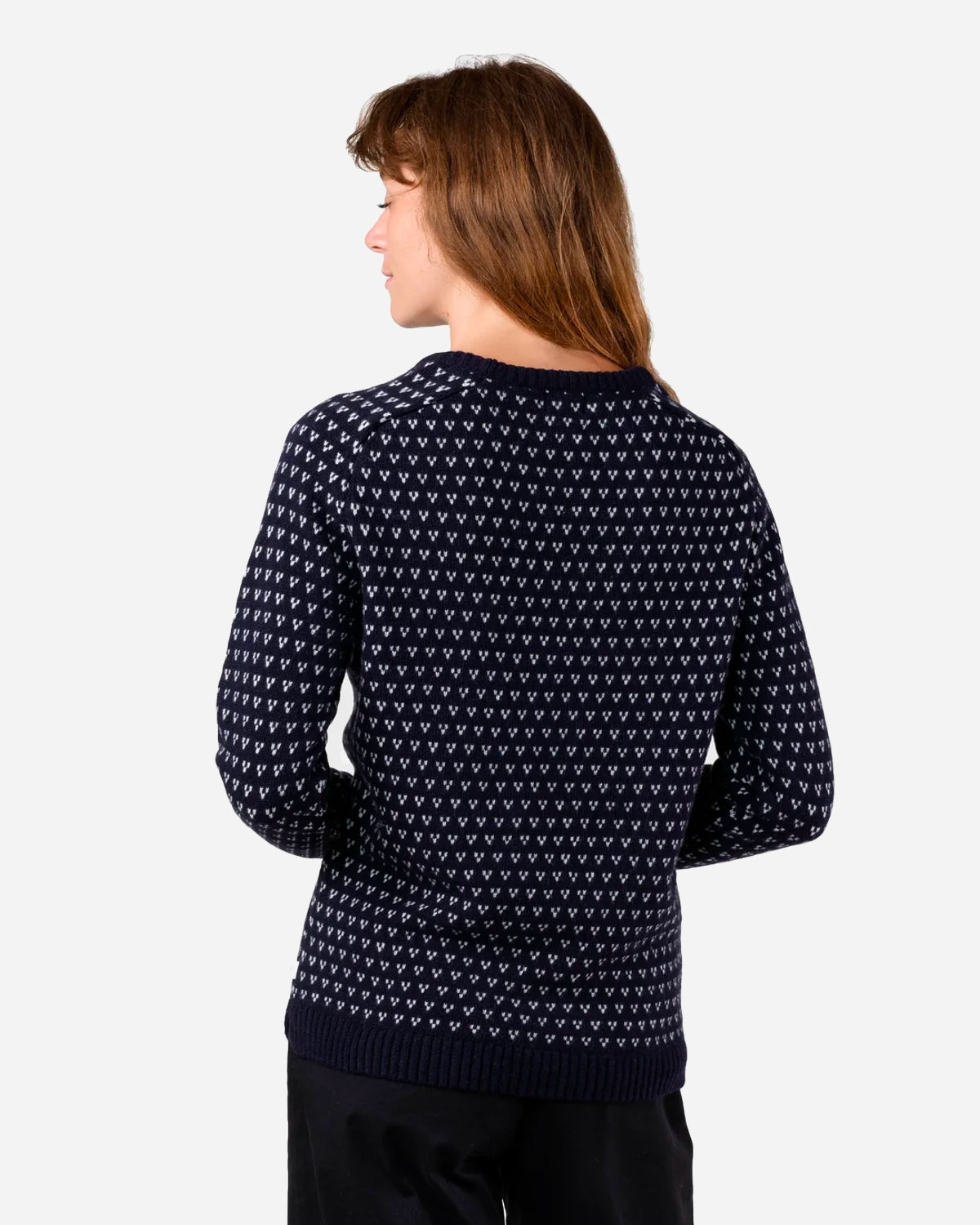 Mika Knit - Navy/Cream