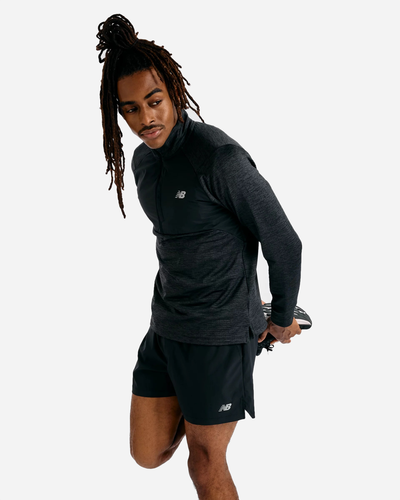 Athletics Heat Grid 1/2 Zip - Black