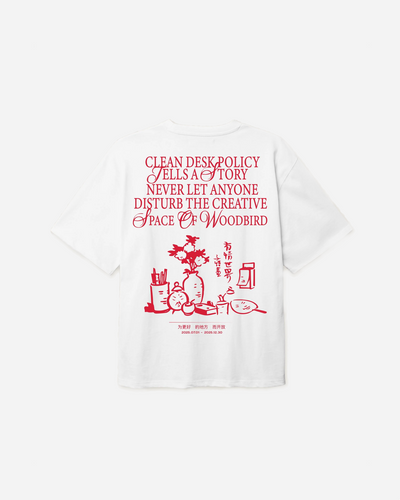 Baine Space Tee - White