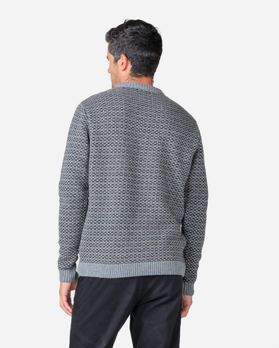 Asger knit - Light grey/black/taupe