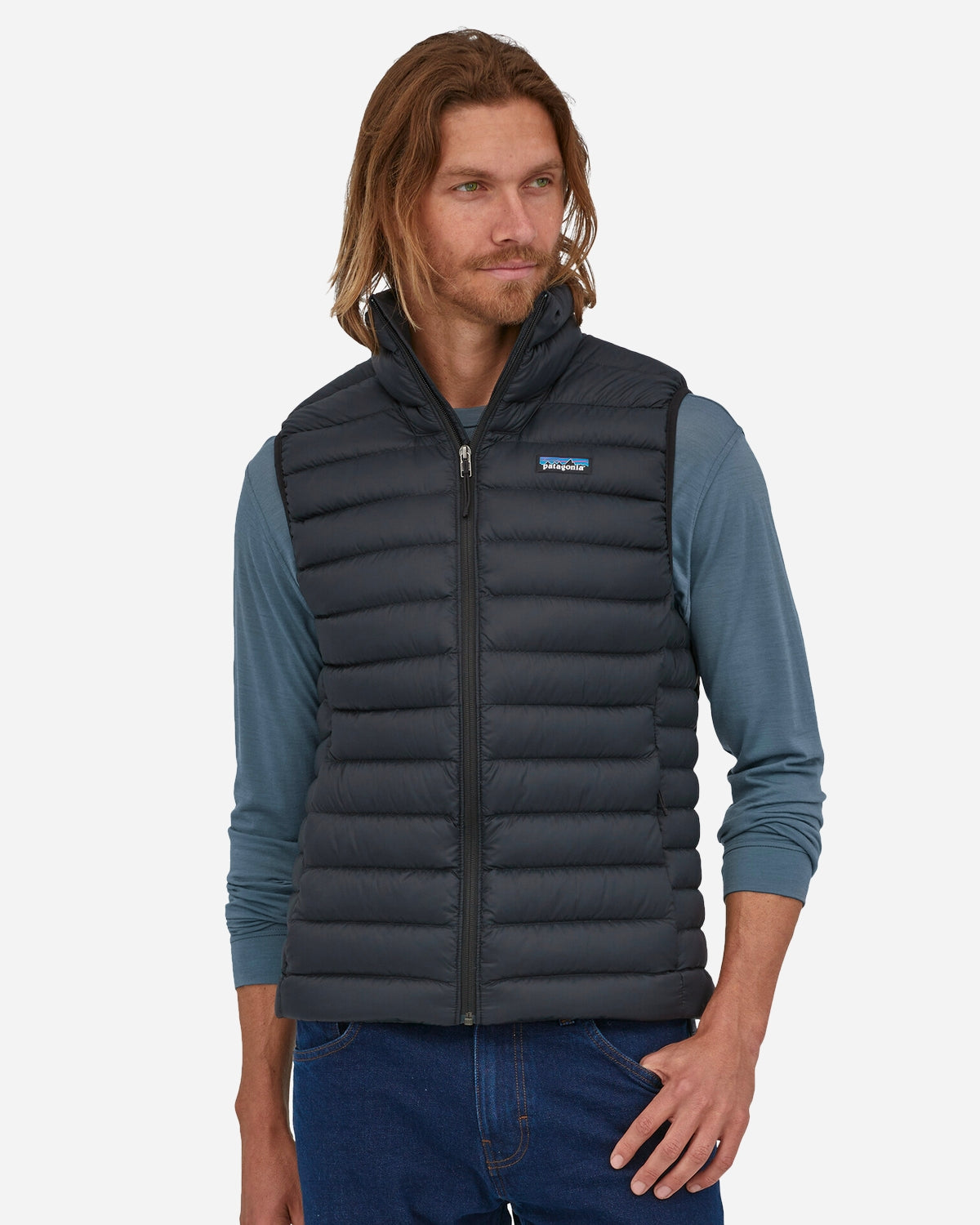 M's Down Sweater Vest - Black