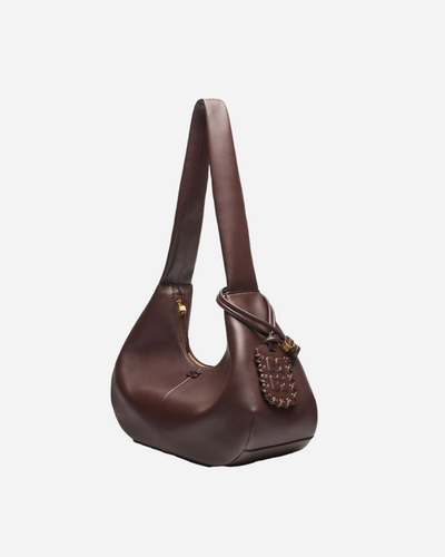 Ganni Bou Bag Hobo - Seal Brown