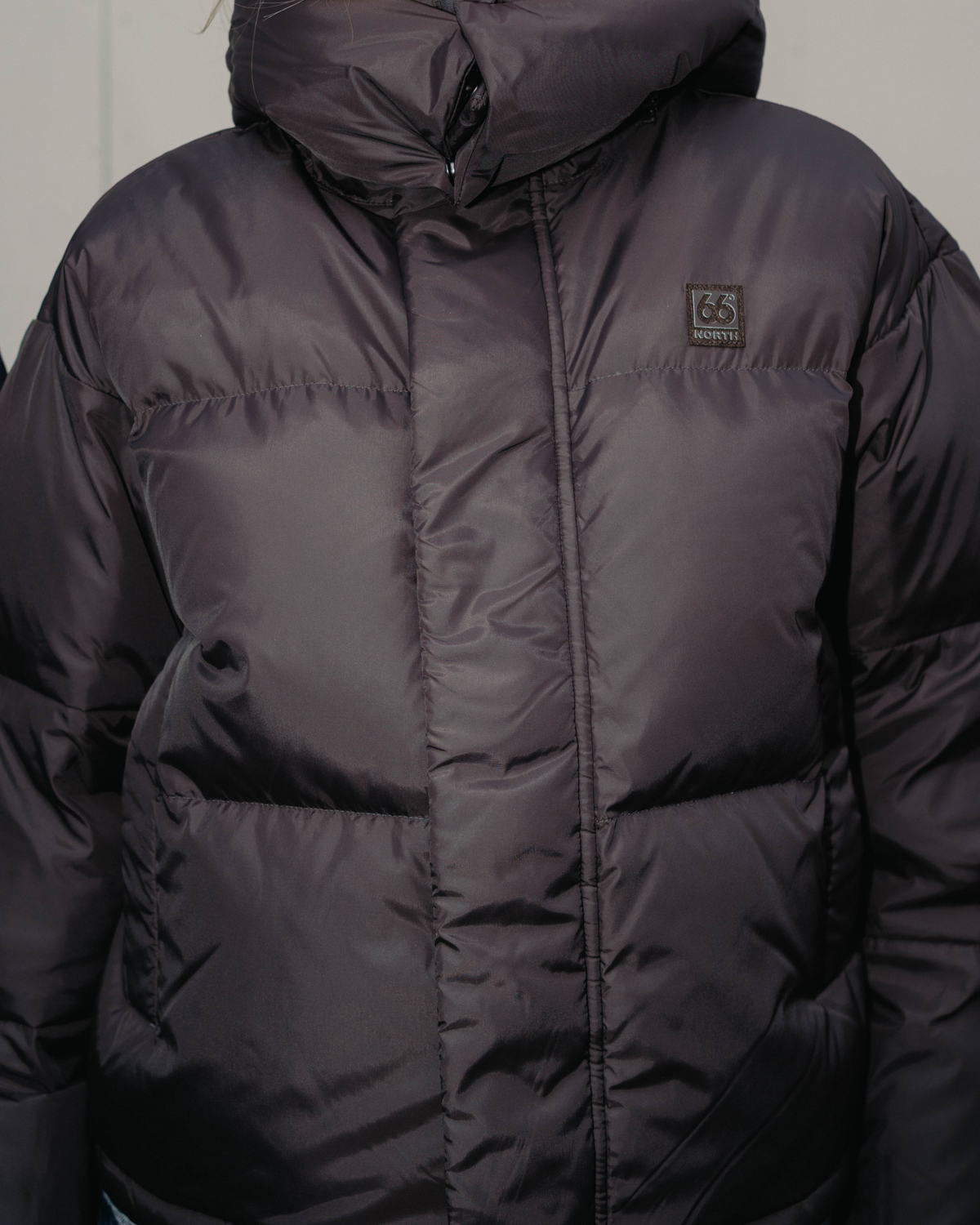 Dyngja Down W Cropped Jacket - Licorice