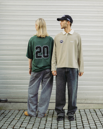 TwoLayer Oversized Mesh TShirt - Trekking Green