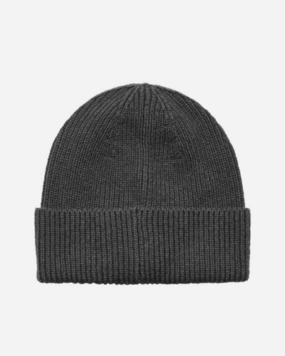 Halo Wool Rib Beanie - Asphalt