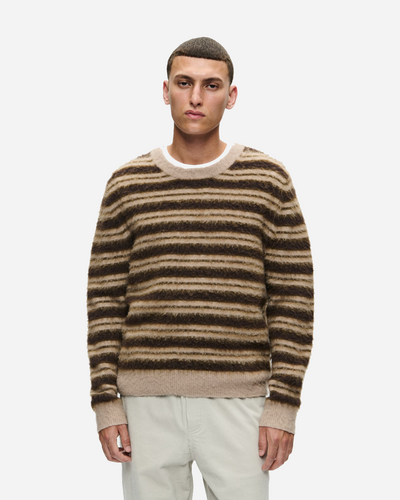 WWEnker Crewneck - Greige stripe