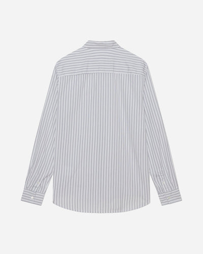 Timothy Paper Poplin Shirt - White Stripes