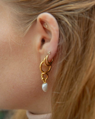 Birds Nest Earring - Gold
