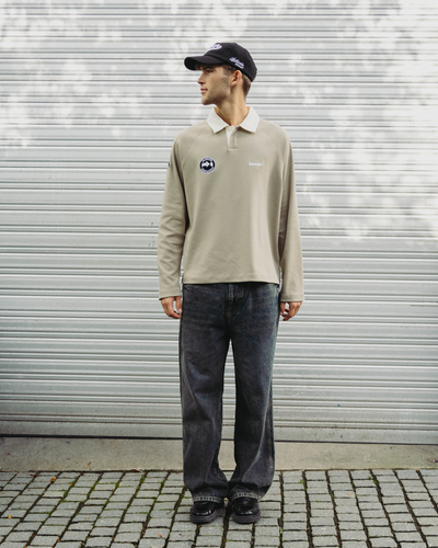 Oversized Polo Long Sleeve - Laurel Oak