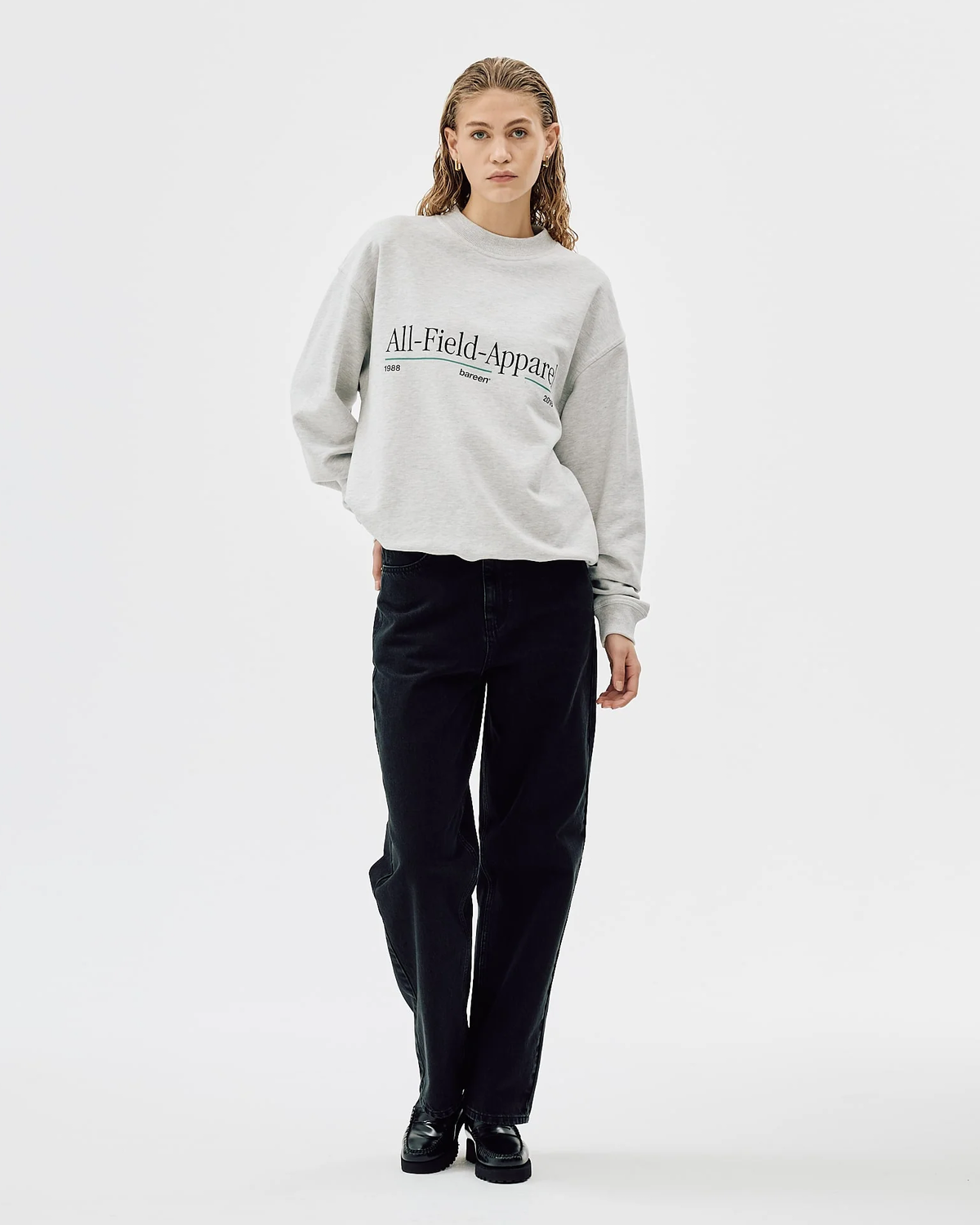 Oversized Crewneck - All-Field-Apparel - Cloudy Grey