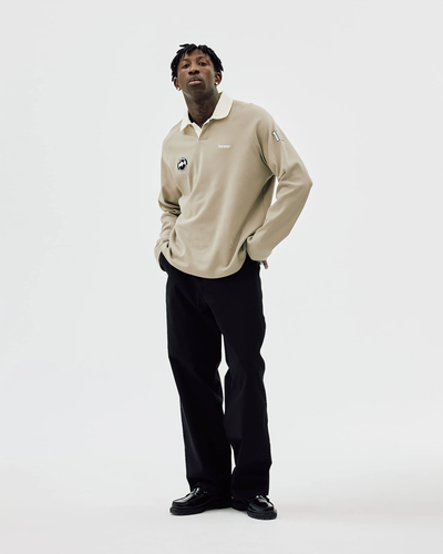 Oversized Polo Long Sleeve - Laurel Oak