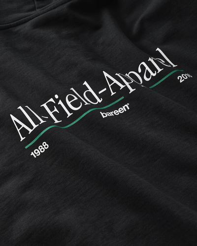 Oversized Zip Hoodie All-Field-Apparel - Black