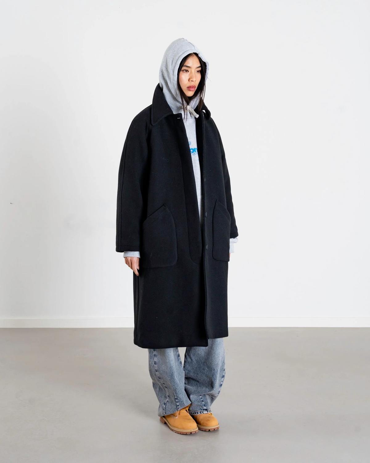 Brenna Wool Coat - Black