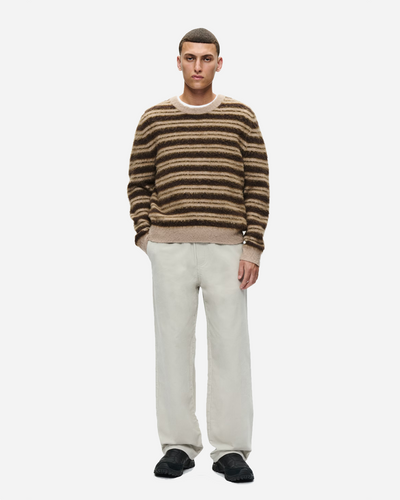 WWEnker Crewneck - Greige stripe