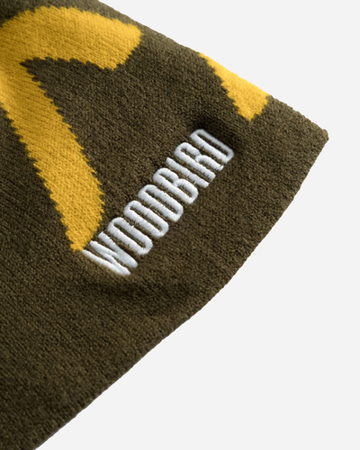 Yan Sumo JQ Beanie - Dark Brown-yellow