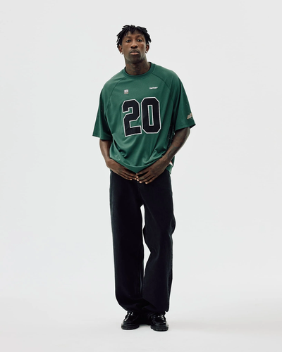 TwoLayer Oversized Mesh TShirt - Trekking Green