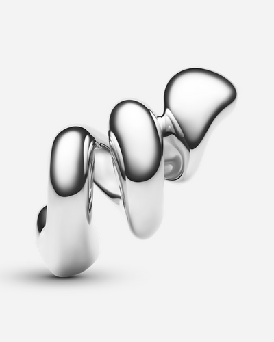 Coil Crawler Earring Left  - Silver