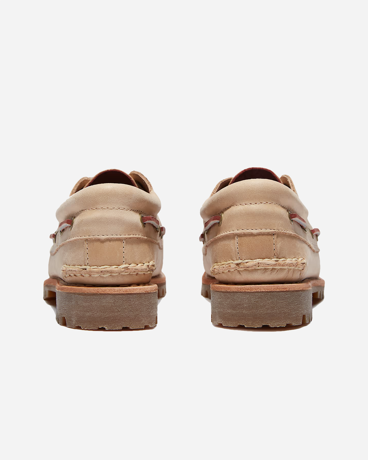 Nore Boat Shoe - Beige Full Grain