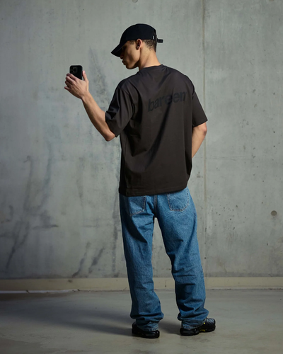 Box fit T-shirt Logo - Vintage Black