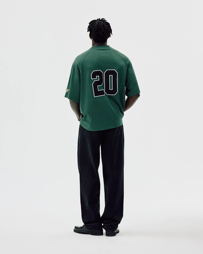 TwoLayer Oversized Mesh TShirt - Trekking Green