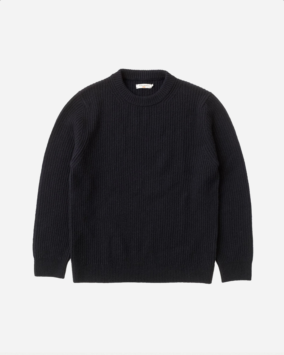 August Rib Wool Sweater - Navy