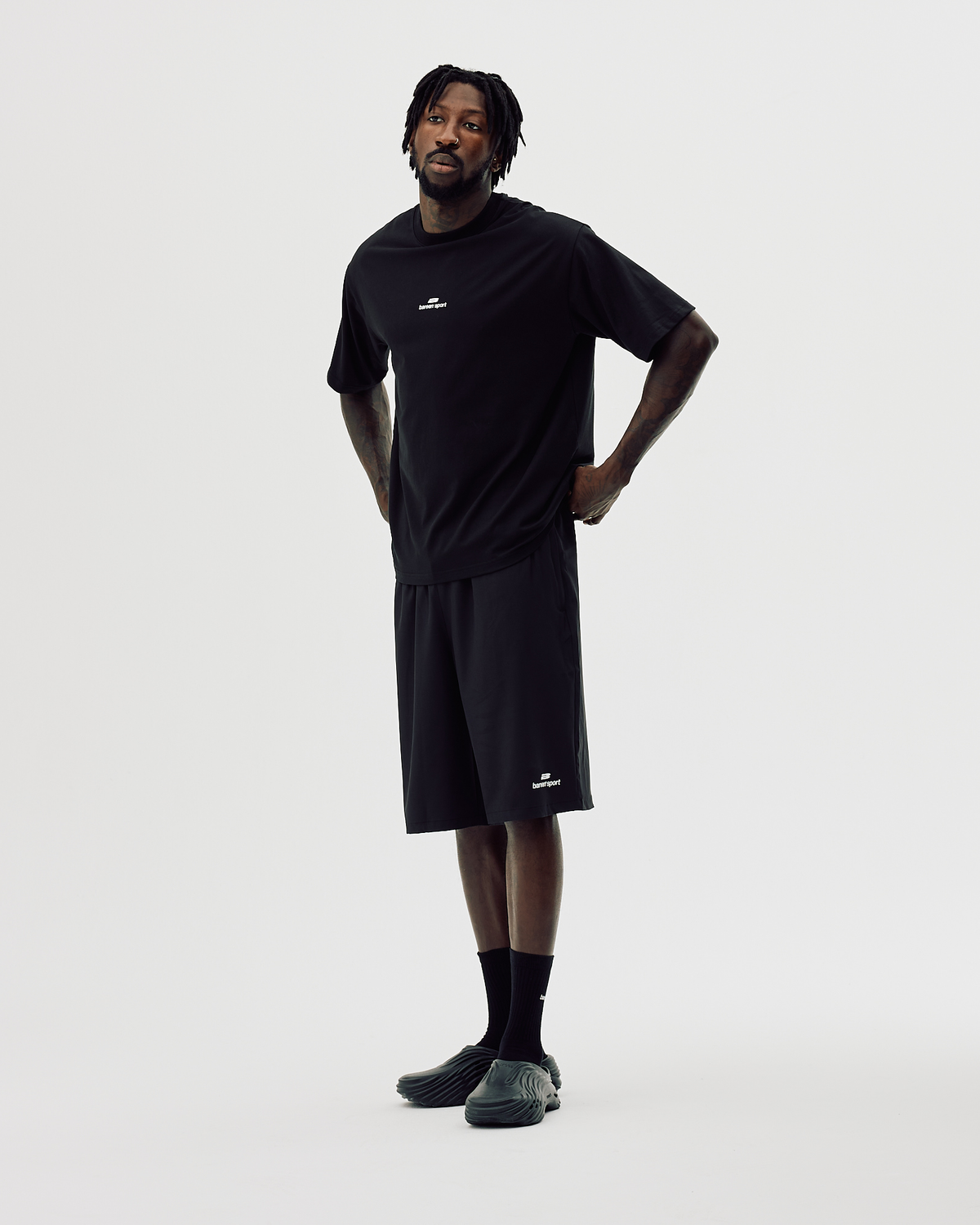 Men's Active Long Shorts - Black Onyx