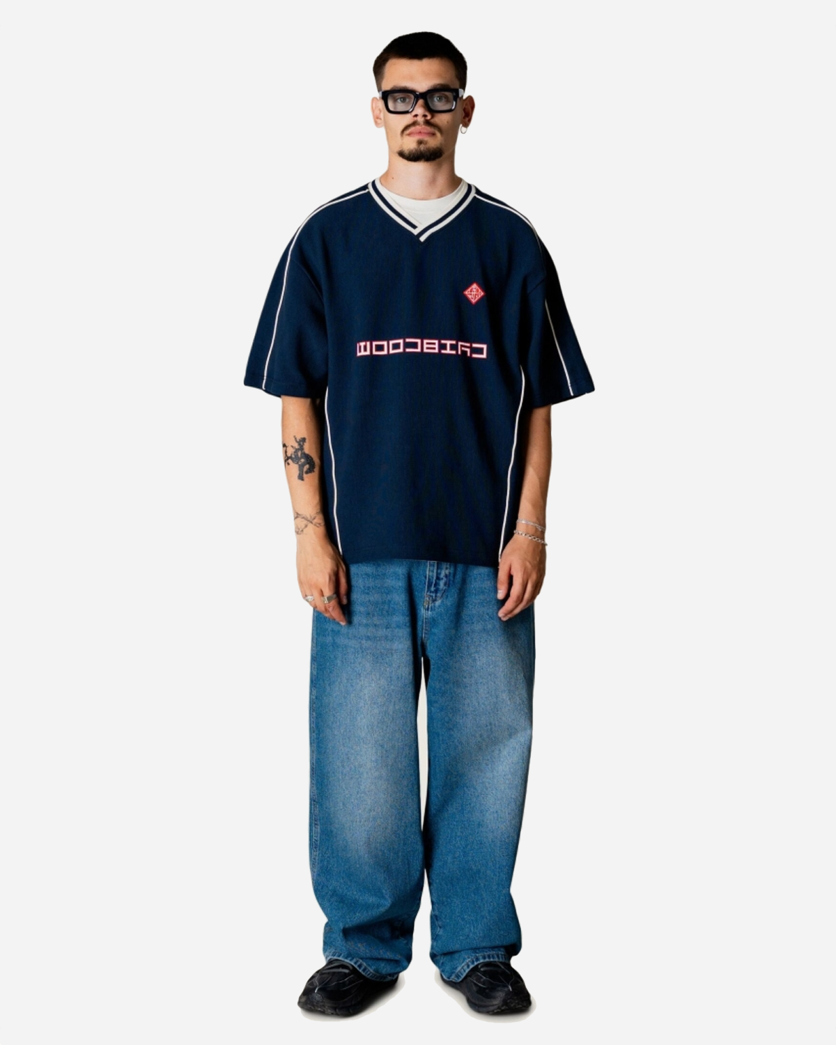 Beam 90s Sport Tee - Dark Navy