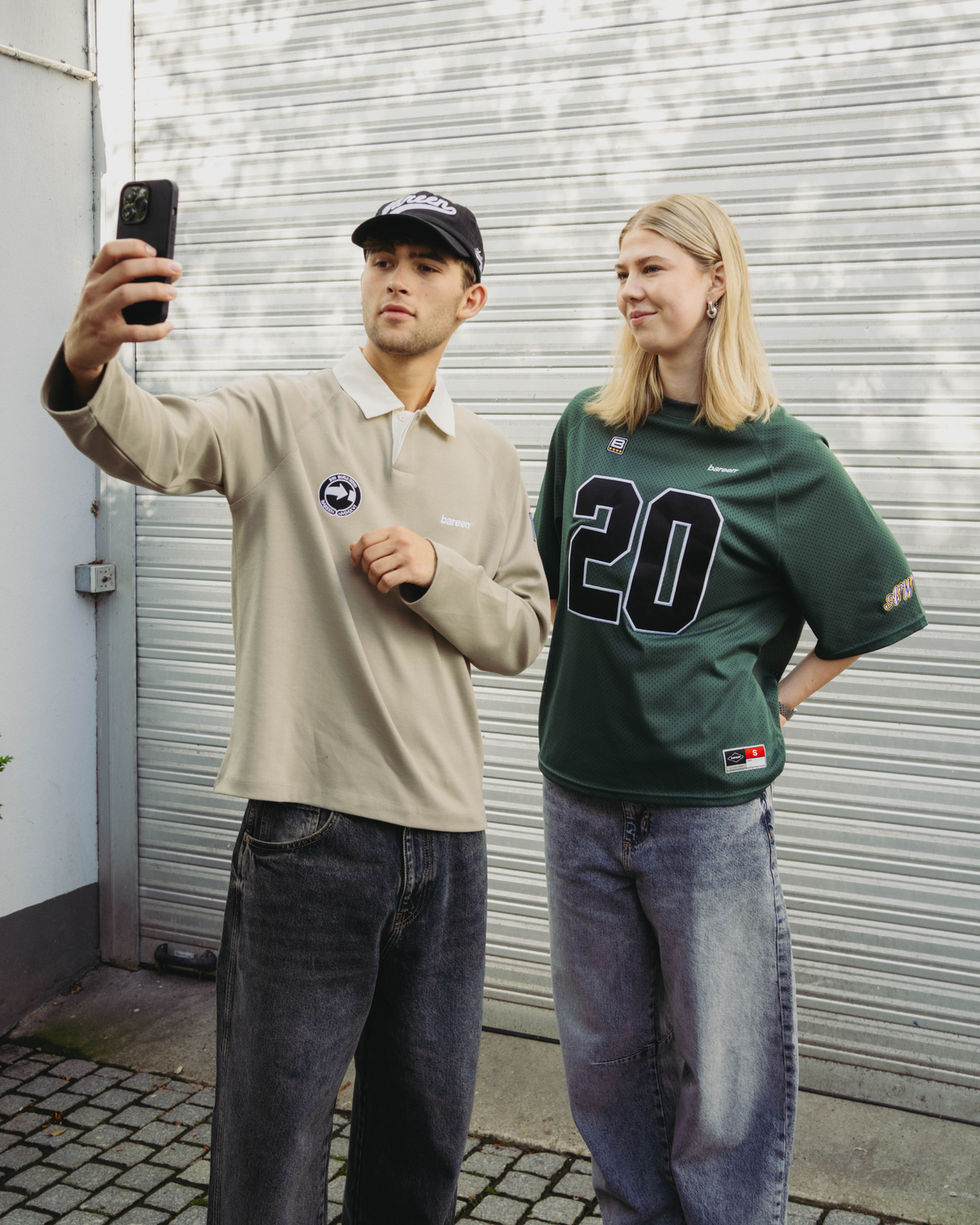 TwoLayer Oversized Mesh TShirt - Trekking Green