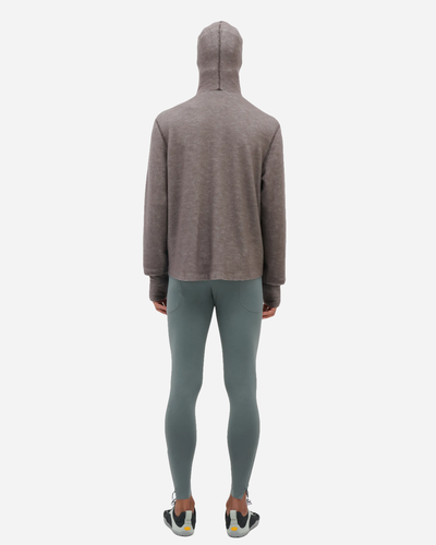 Merino Balaclava Hoodie - Brown